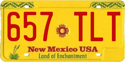 NM license plate 657TLT