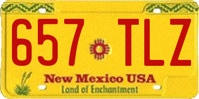NM license plate 657TLZ
