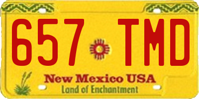 NM license plate 657TMD