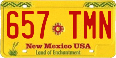 NM license plate 657TMN