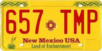 NM license plate 657TMP