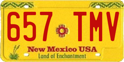 NM license plate 657TMV