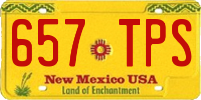 NM license plate 657TPS