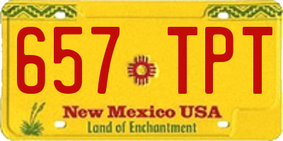 NM license plate 657TPT