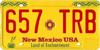 NM license plate 657TRB