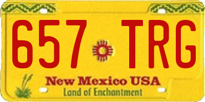 NM license plate 657TRG
