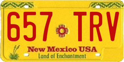 NM license plate 657TRV