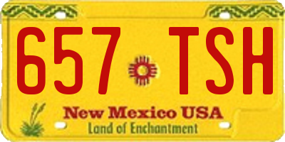 NM license plate 657TSH