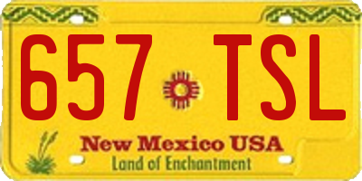 NM license plate 657TSL