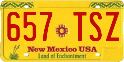 NM license plate 657TSZ