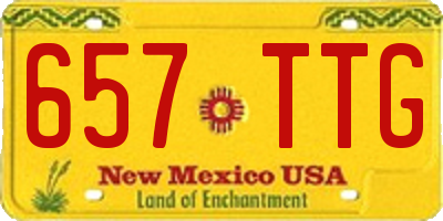 NM license plate 657TTG