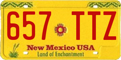NM license plate 657TTZ