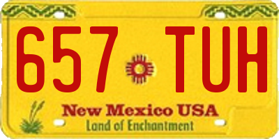 NM license plate 657TUH