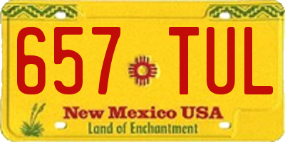 NM license plate 657TUL
