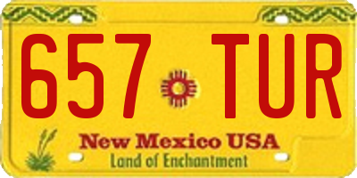 NM license plate 657TUR