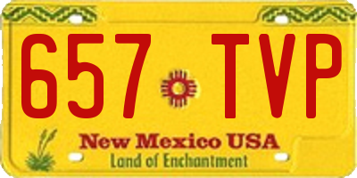 NM license plate 657TVP