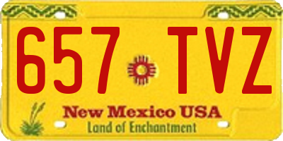 NM license plate 657TVZ