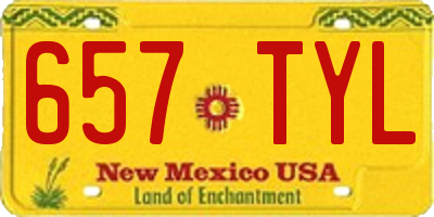 NM license plate 657TYL