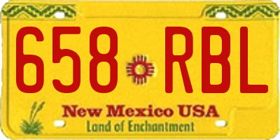 NM license plate 658RBL