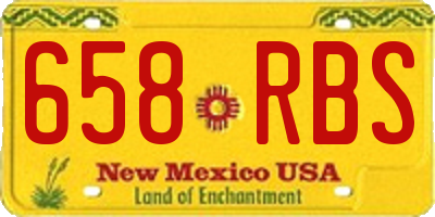 NM license plate 658RBS