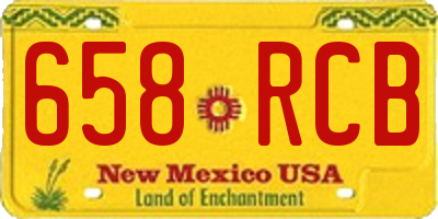 NM license plate 658RCB