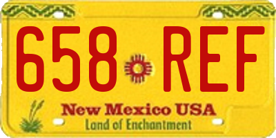 NM license plate 658REF