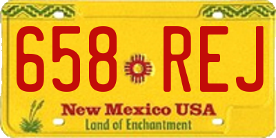 NM license plate 658REJ