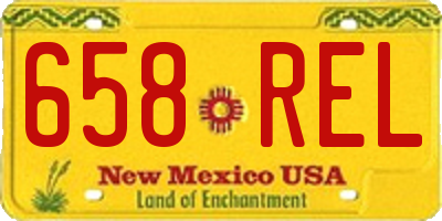 NM license plate 658REL