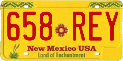 NM license plate 658REY