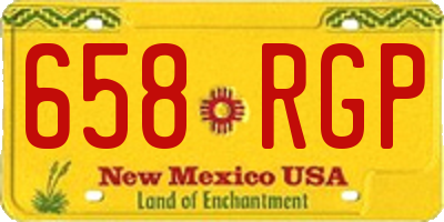 NM license plate 658RGP