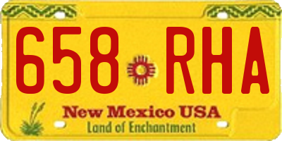 NM license plate 658RHA