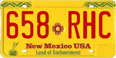 NM license plate 658RHC
