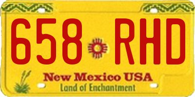 NM license plate 658RHD