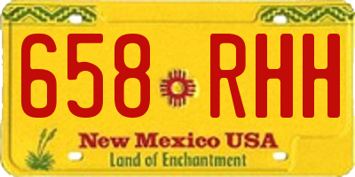 NM license plate 658RHH