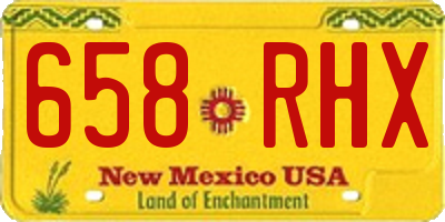 NM license plate 658RHX