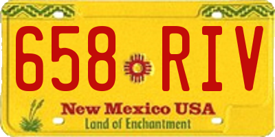 NM license plate 658RIV