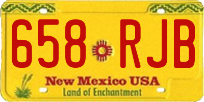 NM license plate 658RJB