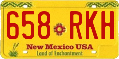 NM license plate 658RKH