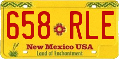 NM license plate 658RLE