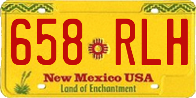 NM license plate 658RLH