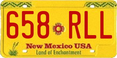 NM license plate 658RLL