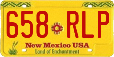 NM license plate 658RLP