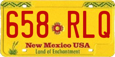 NM license plate 658RLQ