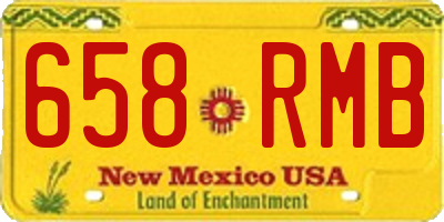 NM license plate 658RMB