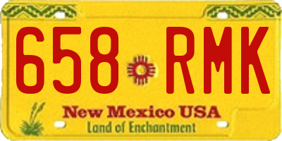 NM license plate 658RMK