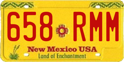 NM license plate 658RMM