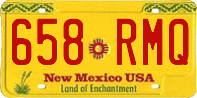 NM license plate 658RMQ