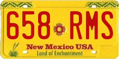 NM license plate 658RMS