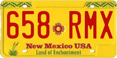 NM license plate 658RMX