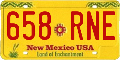 NM license plate 658RNE